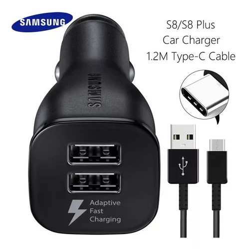 CARGADOR PARA CARRO SAMSUNG SALIDA 15W/ DOBLE CARGA USB ORIGINAL