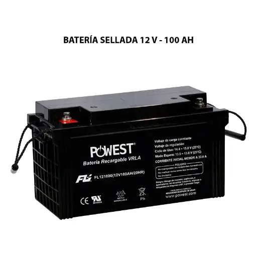 BATERIA POWEST 12V 100AH REF FL121000GS CEBAT-7226