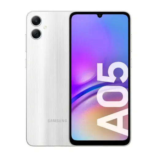 CELULAR SAMSUNG GALAXY A05 4GB RAM/ 128GB / 6.7"/CAMARA TRASERA 50MP/8MP FRONTAL/ANDROID/SILVER