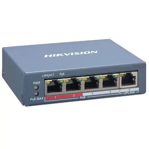 [DS-3E1105P-EI/M] SWITCH HIKVISION POE DS-3E1105P-EI/M 10/100MB+ 1 10/100MB 45W