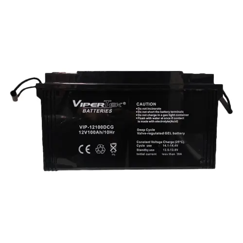 BATERIA DE GEL CICLO PROFUNDO 12V 100AH VIPERTEK VIP-12100DCG