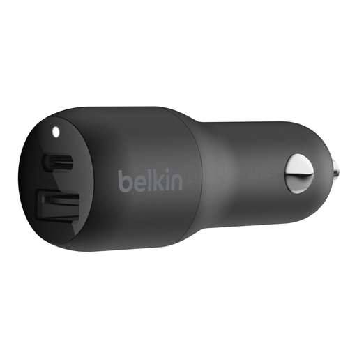 [CCB005] CARGADOR PARA CARRO BELKIN CARGA RAPIDA USB 12W Y USB C 30W TOTAL 42W