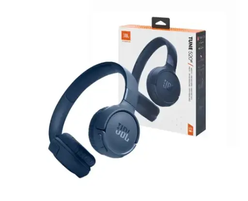 AUDIFONOS + MICROFONO JBL TUNE 520BT INALAMBRICO 57 HORAS REPRODUCION BLUETOOH V5.3 BLUE