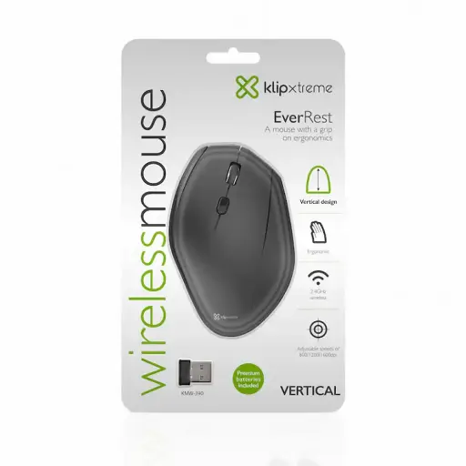[KMW-390] MOUSE KLIP XTREME KMW-390 VECTOR /ERGONOMICO/ALAMBRICO/NEGRO