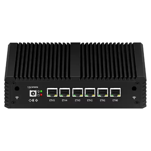 [Qotom-Q575G6] MINI PC FIREWALL Qotom-Q575G6, CORE I7- i7-7500U 2,7GHZ, 8GB DDR4 RAM 256GB SSD, 6 * 1G PUERTO LAN, 2* USB3.0, 2* USB2.0 , PUERTA DE ENLACE DE RED DE SERVIDOR DOMÉSTICO (REFURBISHED)