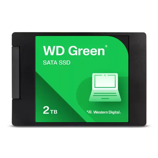 [WDS200T2G0A] DISCO DE ESTADO SÓLIDO 2TB WESTERN DIGITAL GREEN 2.5” WDS200T2G0A