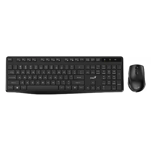 [KM-8206S] TECLADO + MOUSE GENIUS KM-8206S  WIRELESS NEGRO SILENCE RF 2.4GHZ KB7200+NX8006S