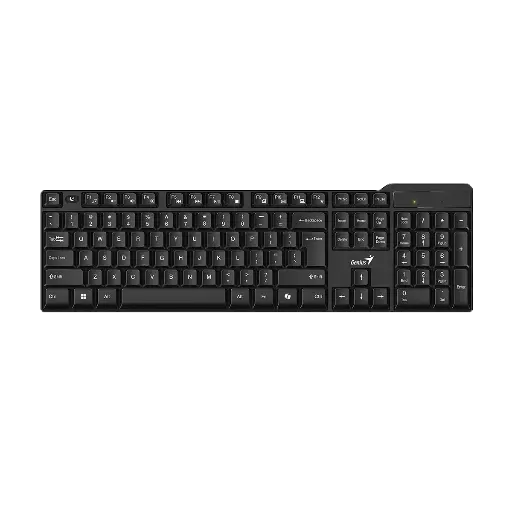 [KB-7100X] TECLADO GENIUS KB-7100X WIRELESS NEGRO/  RF 2.4GHZ / PILA AAA(2)