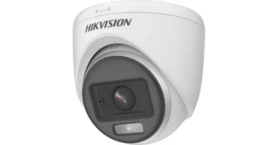 CAMARA DE SEGURIDAD HIKVISION  DS-2CE70KF0T-PFS 5MP DOMO ANALOGA COLOR VU AUDIO 