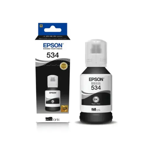 TINTA EPSON 534 T534120 NEGRA PARA M1100/ M1120/ M1180/ M2120 /M2140/ M2170/ M3170/ M3180