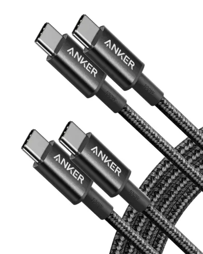 [B8753011] CABLE ANKER B8753 USB-C A USB-C 60W CARGA RAPIDA 6FT NEGRO 2 PACK