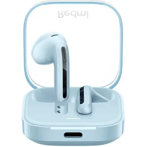[M2344E1 C] AUDIFONO + MICROFONO XIAOMI REDMI BUDS 6 ACTIVE CANC. RUIDO /30 H. /BT 5.4 /IPX4 /COLOR TRANSPARENTE CELESTE