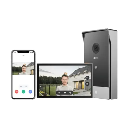 VIDEO PORTERO HIBRIDO EZVIZ HP7 CS-HP7-R101-1W2TFC 2K PANTALLA TACTIL 7" COMUNICACION BIDIRECCIONAL DISEÑO PARA INTERPERIE 