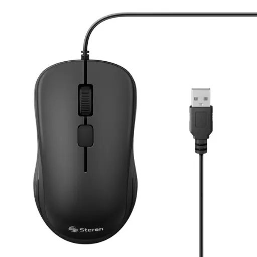 MOUSE STEREN COM-5280 ALAMBRICO USB 1000DPI