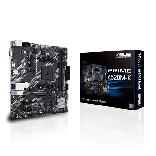 [A520M-K] MAINBOARD ASUS PRIME A520M-K RYZEN AM4 5000 SERIE/ 4000 G-Series / 3000 Series
