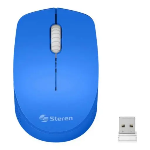 [COM-5720AZ] MOUSE STEREN COM-5720AZ INALAMBRICO AZUL